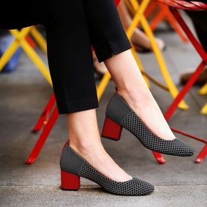 Betabrand Starting-Block Heels (Black-Diamond)